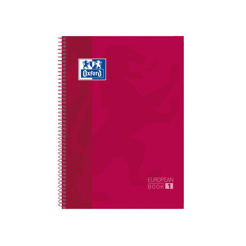 LOT de 5 Oxford School Classic Europeanbook 1 A4+ Couverture Extra Rigide - Format A4+ - Couverture Extra Rigide Résistante