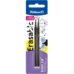 Recharge Pelikan Blister 2 Erase 2.0 - pour gomme à crayon Erase 2.0 - Couleur Noir