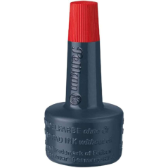 Encre de scellement sans huile Pelikan - 28 ml - Séchage rapide - Résistante à l'eau - Couleur rouge intense