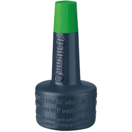 Encre de scellement sans huile Pelikan - 28 ml - Séchage rapide - Résistante à l'eau - Couleur vert intense