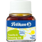 Pelikan China Ink 523 10 ml N.5 - Flacon de 10 ml - Résistant à l'eau - Idéal pour le dessin et la calligraphie - Couleur jaune