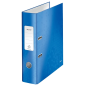 Classeur à levier Leitz Wow A4 - Dos 80 mm - Œillet et anneau - Étiquette de dos - Bleu