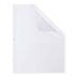 LOT de 10 Protège-dossiers Oxford Variozip - Format A4 - Matière cuir orange transparent - Fermeture à glissière - Résistant et