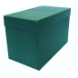 LOT de 2 Boîte de transfert résistante Elba 38,5x25,3 cm - avec couvercle à charnière - en carton recyclé - idéale pour classer