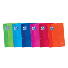LOT de 30 Carnet de remplacement classique Oxford School - Format A4 - Couverture souple - Collé - Grille 5x5 - 80 feuilles - Co