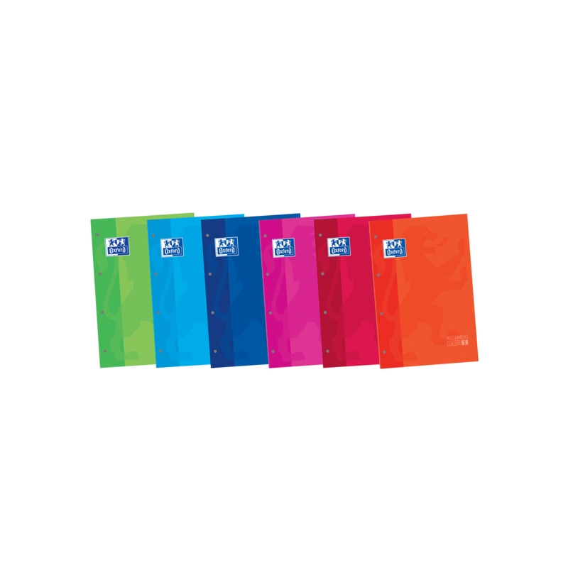 LOT de 30 Carnet de remplacement classique Oxford School - Format A4 - Couverture souple - Collé - Grille 5x5 - 80 feuilles - Co