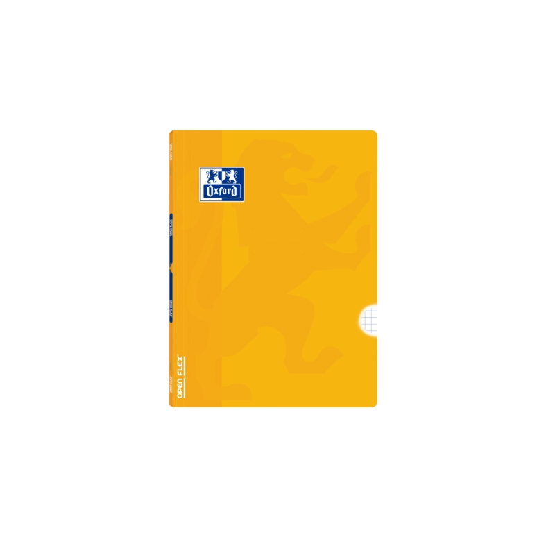 LOT de 10 Oxford School Classic Openflex A5+ Carnet agrafé – Couverture en plastique robuste – 48 feuilles avec marge de 4 x 4 –