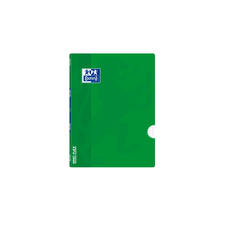 LOT de 10 Oxford School Classic Openflex A5+ Carnet agrafé – Couverture en plastique robuste – 48 feuilles avec marge de 4 x 4 –