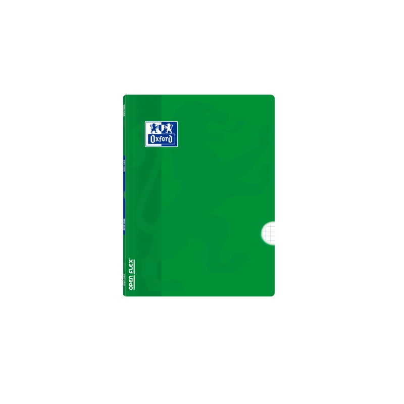 LOT de 10 Oxford School Classic Openflex A5+ Carnet agrafé – Couverture en plastique robuste – 48 feuilles avec marge de 4 x 4 –