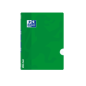 LOT de 10 Oxford School Classic Openflex A5+ Carnet agrafé – Couverture en plastique robuste – 48 feuilles avec marge de 4 x 4 –
