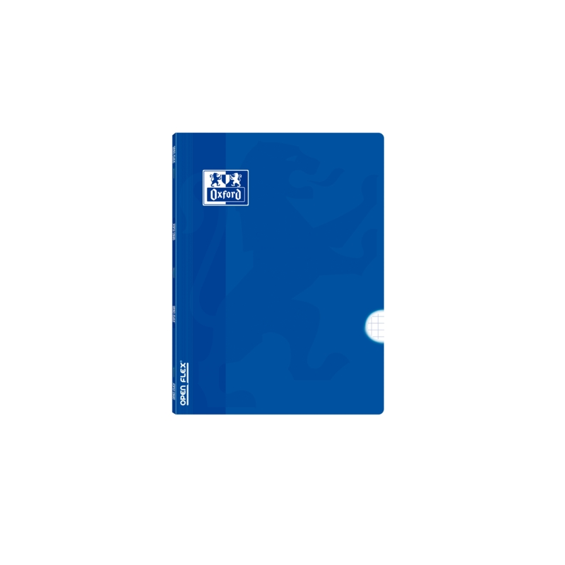 LOT de 10 Oxford School Classic Openflex A5+ Carnet agrafé – Couverture en plastique robuste – 48 feuilles avec marge – Grille 4