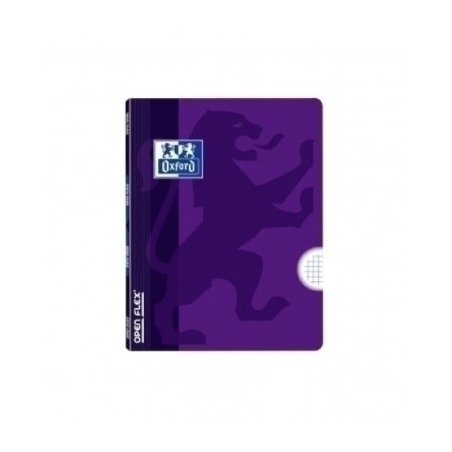 Cahier agrafé Oxford - Format A5+ - 48 feuilles de papier 90 g/m² - Quadrillage 4x4 mm avec marges - Couverture plastique - Rési
