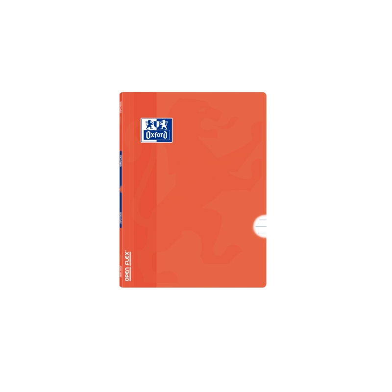 LOT de 10 Oxford School Classic Openflex A5+ Carnet agrafé - Couverture plastique robuste - 48 feuilles avec 1 ligne et marge -