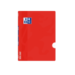 LOT de 10 Oxford School Classic Openflex A5+ Carnet agrafé – Couverture en plastique robuste – Règle 3.5 avec marge – 48 feuille