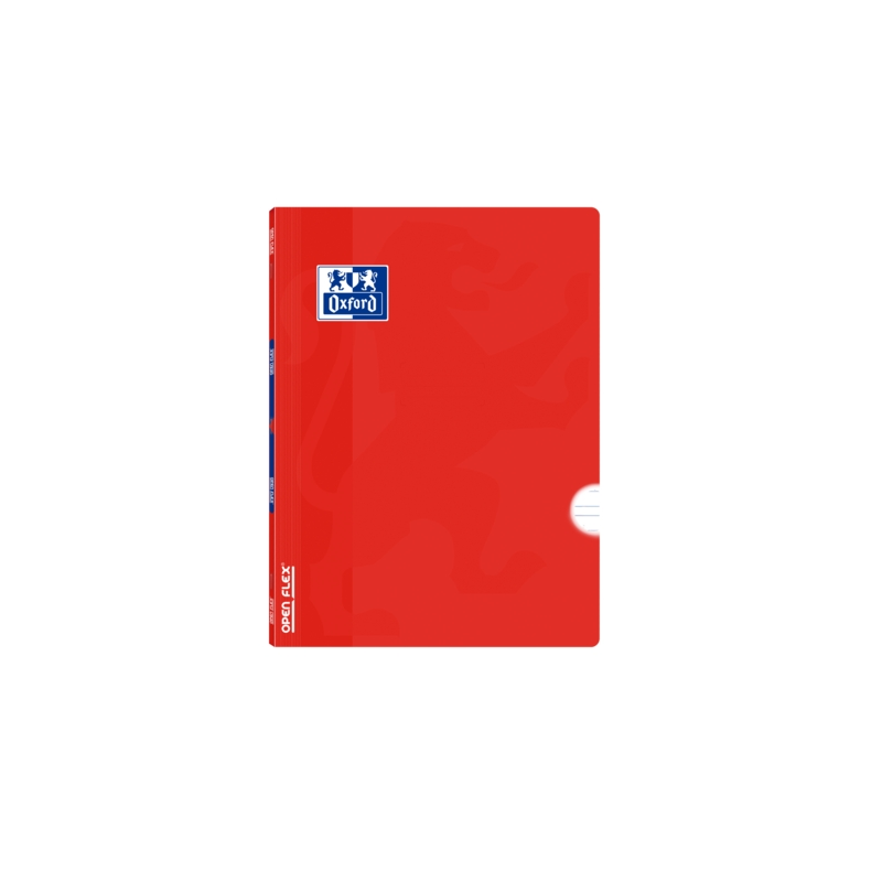 LOT de 10 Oxford School Classic Openflex A5+ Carnet agrafé – Couverture en plastique robuste – Règle 3.5 avec marge – 48 feuille