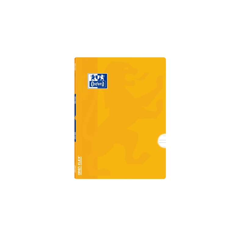 LOT de 10 Oxford School Classic Openflex A5+ Carnet agrafé – Couverture en plastique robuste – Ligne directrice 3,5 avec marge –