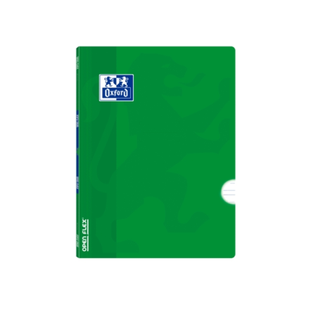 LOT de 10 Oxford School Classic Openflex A5+ Carnet agrafé – Couverture en plastique robuste – Règle 3.5 avec marge – 48 feuille