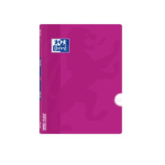 LOT de 10 Oxford School Classic Openflex A5+ Carnet agrafé – Couverture en plastique robuste – Règle 3.5 avec marge – 48 feuille