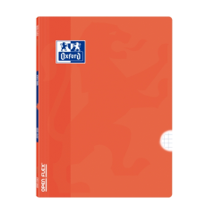 LOT de 10 Oxford School Classic Openflex A4 - Couverture en plastique robuste - Carnet agrafé 4x4 avec marge - 48 feuilles de pa