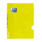 LOT de 10 Oxford School Classic Openflex A4 – Couverture en plastique robuste – Carnet agrafé 4 x 4 avec marge – 48 feuilles de