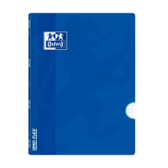 LOT de 10 Oxford School Classic Openflex A4 - Couverture en plastique robuste - Carnet agrafé 4x4 avec marge - 48 feuilles de pa