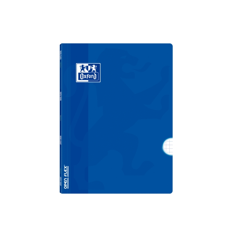 LOT de 10 Oxford School Classic Openflex A4 - Couverture en plastique robuste - Carnet agrafé 4x4 avec marge - 48 feuilles de pa