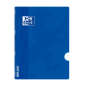 LOT de 10 Oxford School Classic Openflex A4 - Couverture en plastique robuste - Carnet agrafé 4x4 avec marge - 48 feuilles de pa