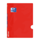 LOT de 10 Oxford School Classic Openflex A4 Agrafé Carnet - Couverture Plastique Robuste - 1 Ligne avec Marge - 48 Feuilles de P