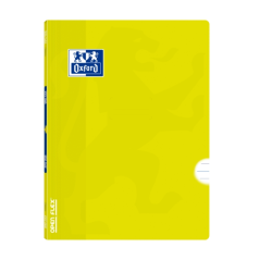 LOT de 10 Oxford School Classic Openflex A4 - Couverture plastique résistante - Carnet agrafé - 1 ligne avec marge - 48 feuilles