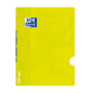 LOT de 10 Oxford School Classic Openflex A4 - Couverture plastique résistante - Carnet agrafé - 1 ligne avec marge - 48 feuilles