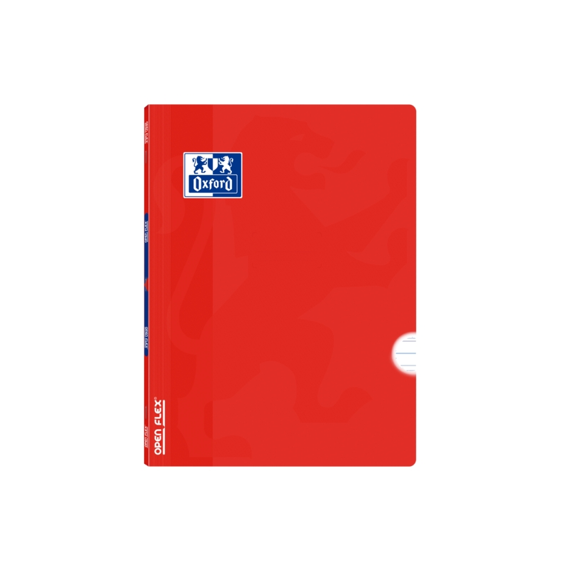 LOT de 10 Oxford School Classic Openflex A4 - Couverture plastique résistante - Carnet agrafé - Règle 3.5 avec marge - 48 feuill