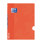 LOT de 10 Oxford School Classic Openflex A4 - Couverture plastique résistante - Carnet agrafé avec règle et marge de 3,5 - 48 fe