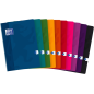 LOT de 10 Cahier Oxford Classic A4 à couverture souple agrafée avec marges - Papier de haute qualité - Grille Seyes - Format A4