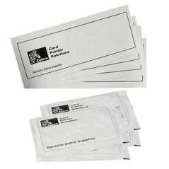 Pack de 4 cartes de nettoyage de tête d'impression Zebra ZXP3 + 4 cartes de nettoyage de chargeur