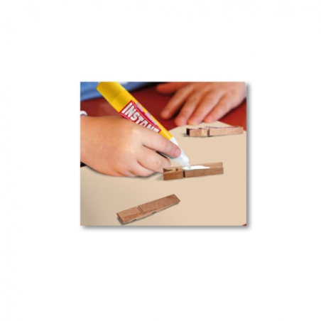 LOT de 24 Colle blanche Instant Educa 35 ml - Double applicateur - À base d'ingrédients naturels - Sans solvant - Blanche