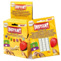 LOT de 15 Pack de mastic adhésif blanc Instant Educa 50 g - Solide, propre et amovible - Blanc