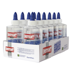 LOT de 12 Colle super transparente Instant Classic 147 ml - Convient aux enfants et/ou à un usage domestique - Sans solvant - Tr
