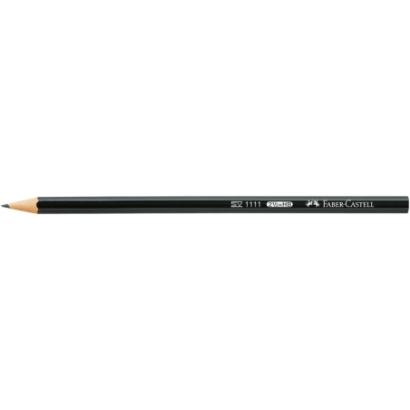 Crayons graphite HB Faber-Castell 1111 lot de 12 noir