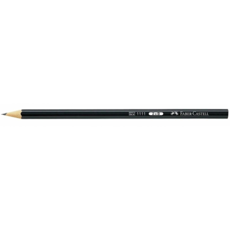 Crayons graphite Faber-Castell 1111 B x12 noirs