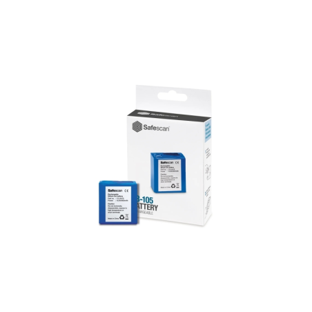 Safescan LB-105 Batterie Rechargeable pour Détecteur de Faux Billets Safescan 155-S, 165-S et 185-S - Autonomie jusqu'à 30h