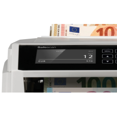 Compteur de billets Safescan 2465-S - Peut compter des billets en euros mixtes - Capacité jusqu'à 300 billets - 1000 billets par