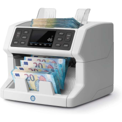 Compteur de billets automatique Safescan 2850 - Détection de faux billets en 3 points - Écran tactile et menu multilingue - Noti
