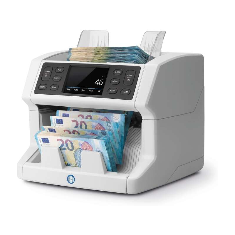 Compteur de billets automatique Safescan 2850 - Détection de faux billets en 3 points - Écran tactile et menu multilingue - Noti