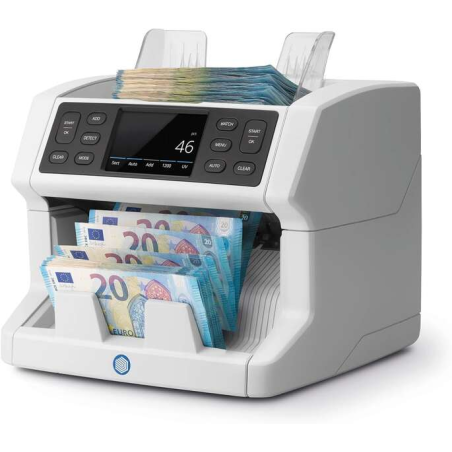 Compteur de billets automatique Safescan 2850 - Détection de faux billets en 3 points - Écran tactile et menu multilingue - Noti