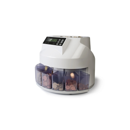 Compteuse et trieuse de pièces Safescan 1250 - 220 pièces par minute - Capacité jusqu'à 500 pièces