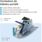 Compteur de billets Safescan 2000 - Portable - Fonction d'addition - Supprimer les résultats - Double alimentation