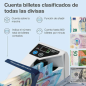 Compteur de billets Safescan 2000 - Portable - Fonction d'addition - Supprimer les résultats - Double alimentation
