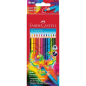 Crayons de couleur triangulaires ergonomiques Faber-Castell Super Mine Ergonomics, lot de 12 – Mine de 4 mm, résistants à la cas