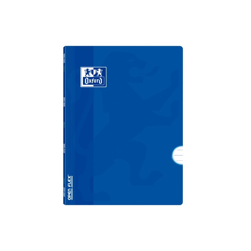 LOT de 10 Oxford School Classic Openflex A4 - Couverture plastique résistante - Cahier agrafé - 1 ligne avec marge - 48