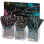 Coffret Faber-Castell Sparkle Midnight avec 144 crayons graphite triangulaires B - Mine incassable - Avec bouton pailleté rose,